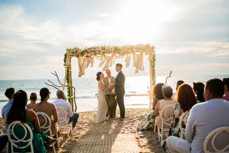 wedding by the beach